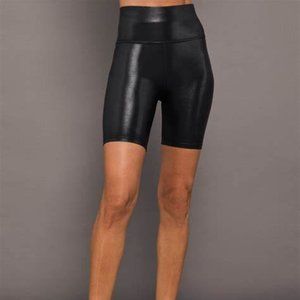 Like New Carbon 38 Takara High Rise Black Biker Shorts Size Medium